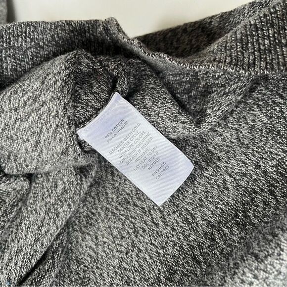 Nordstrom Men’s Shop Cotton Cashmere Heathered Quarter Zip - Picture 5 of 6